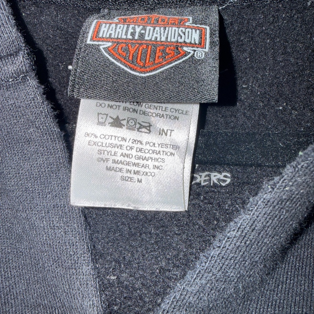 Harley-Davidson Black and Orange Hoodie - Picture 6 of 6